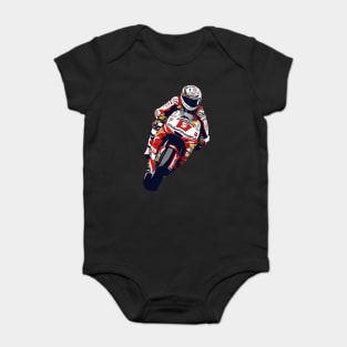 Motorbike Driver Baby Bodysuit